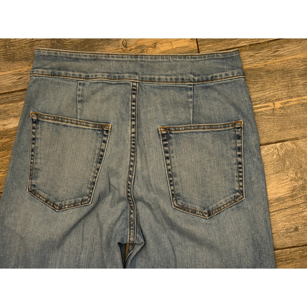ASKK NY High Waisted Wide Leg Trouser Jeans Light Wash Blue Denim USA Size 30 - Picture 11 of 11